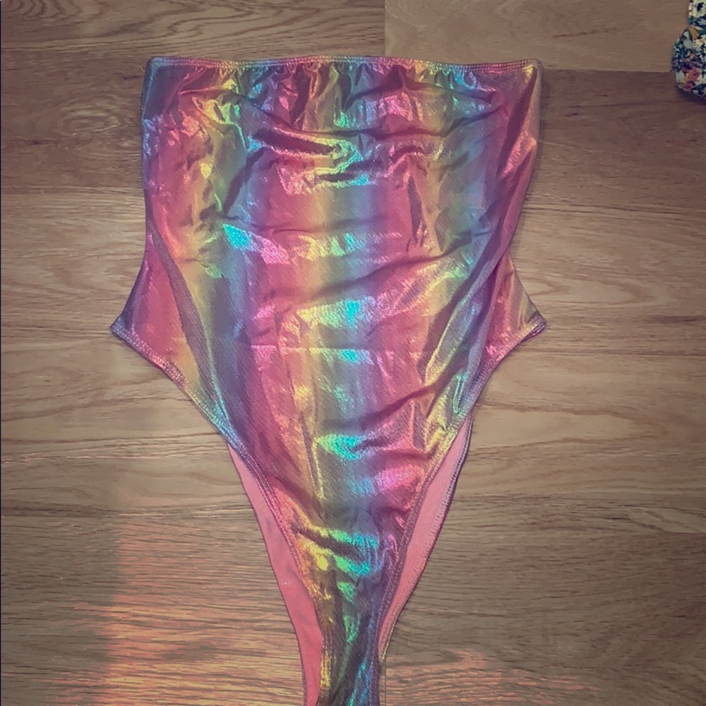Forever 21 metallic ombré bodysuit